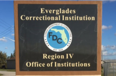 Everglades Correctional Institution sign