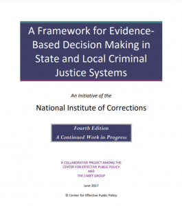 A Framework for Evidence-Based Decision Making in State and Local Criminal Justice Systems Cover