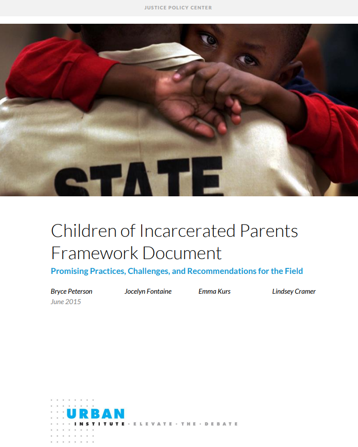 Children of Incarcerated Parents Framework Document Cover