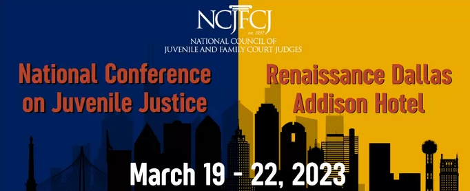 NCJFCJ National Conference on Juvenile Justice 2023 Header