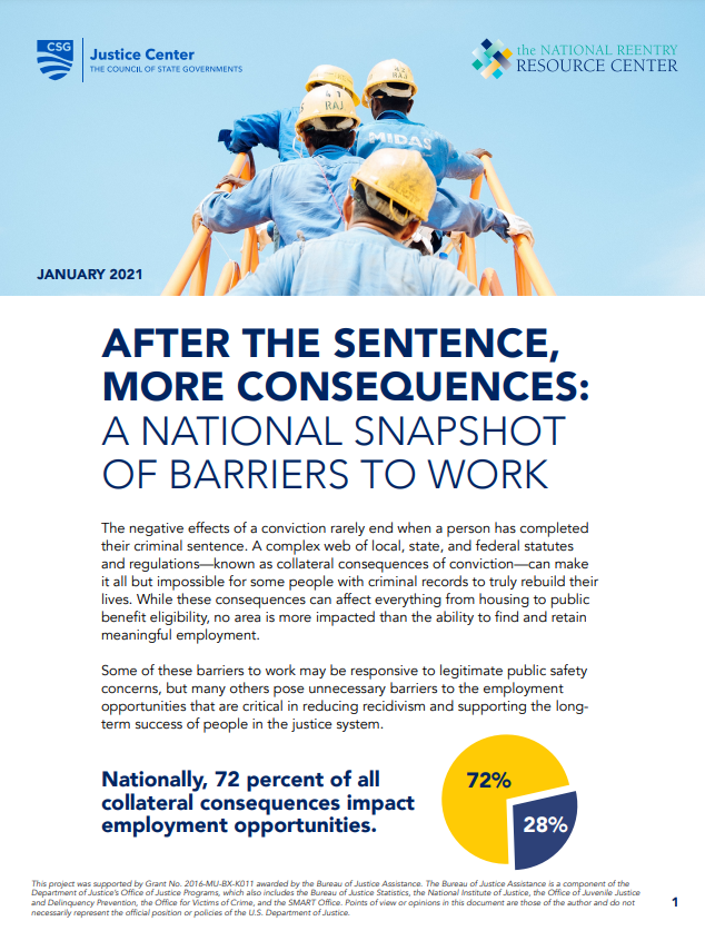 National Report of Barriers to Work cover image