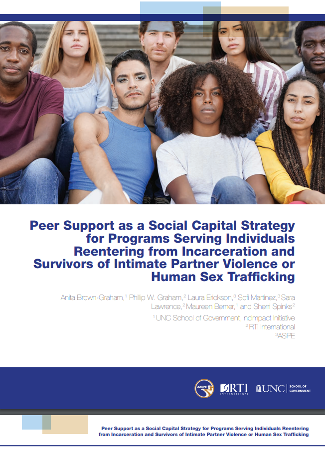 Peer Support as a Social Capital Strategy for Programs Serving Individuals Reentering from Incarceration Cover 