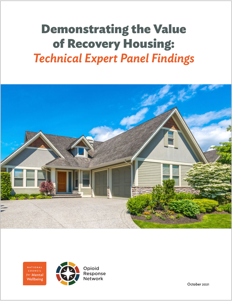 Demonstrating the Value of Recovery Housing report cover