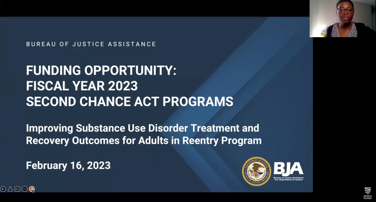 Responding to the Improving Adult and Youth Crisis Stabilization and Community Reentry Program Solicitation webinar video