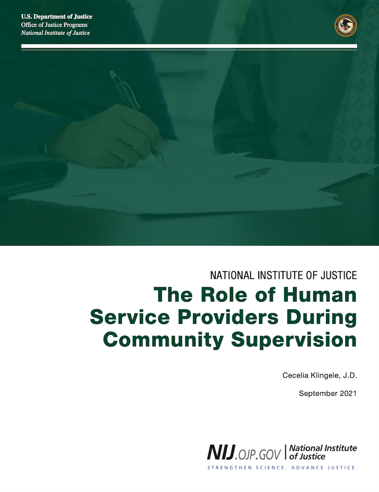 The Role of Human Service Providers report cover