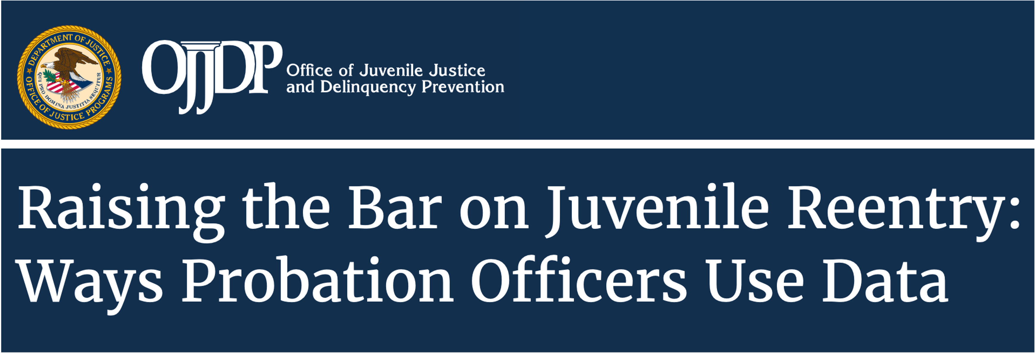 Raising the Bar on Juvenile Reentry: Ways Probation Officers Use Data