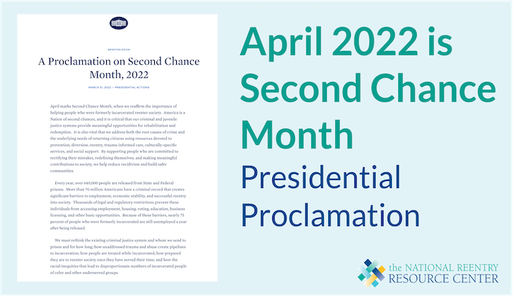 Second Chance Month 2022 Proclamation screenshot