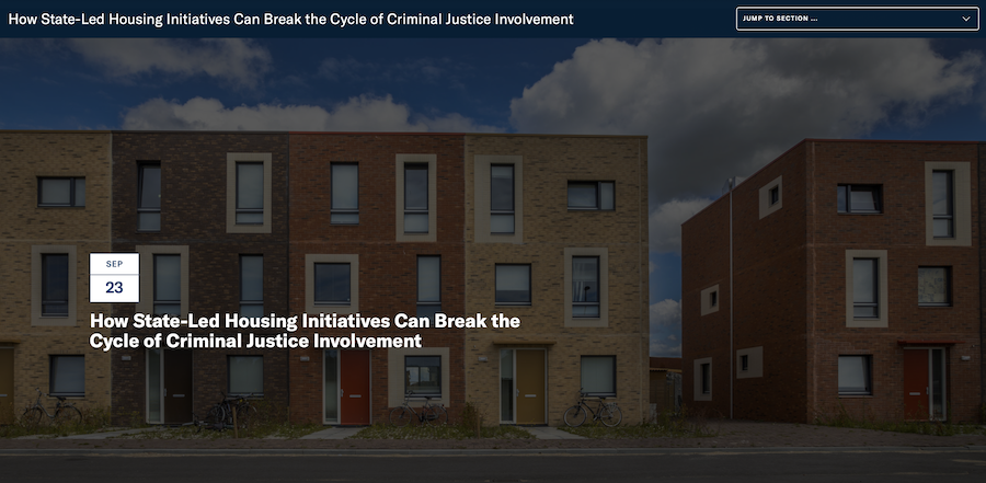 State-Led Housing Break Cycle of Justice Involvement video page