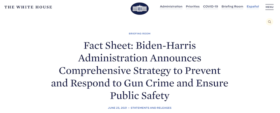 White House Briefing on Gun Violence and Public Safety
