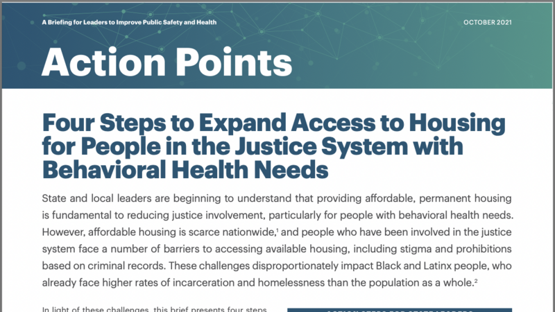 Four Steps to Expand Access to Housing brief cover image