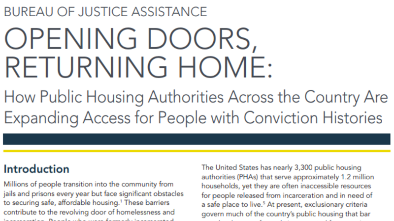 Opening Doors, Returning Home Cover