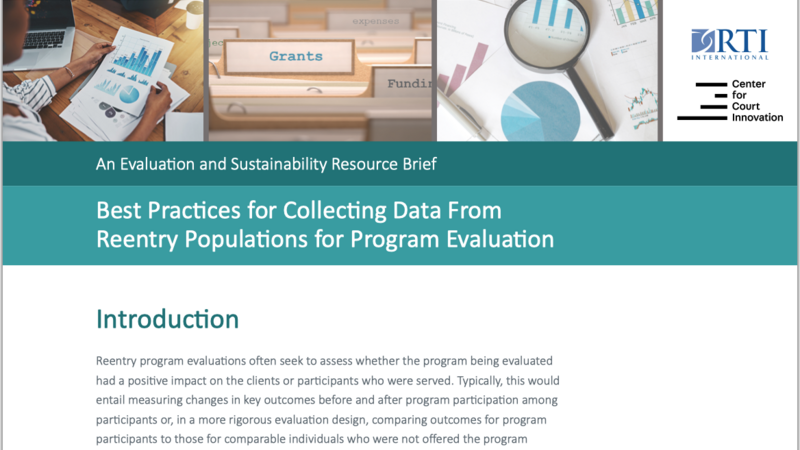 Collecting Data from Reentry Populations brief cover