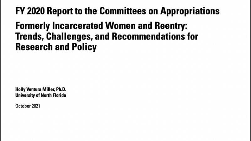 Women Reentry report cover