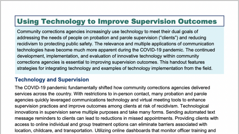 Using Technology tip sheet cover image