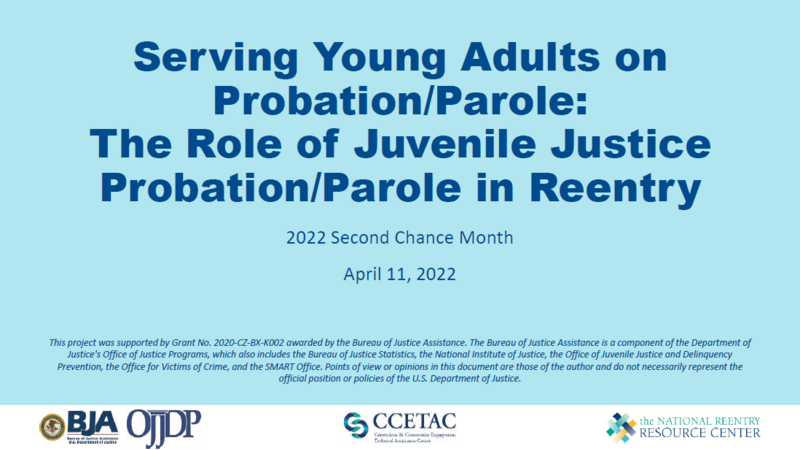 Serving Young Adults On Probation/Parole Cover