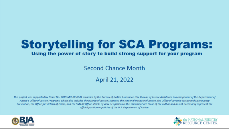 Storytelling for Reentry Programs Cover