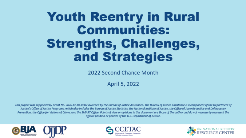 Strategies for Youth Reentry in Rural Communities Cover