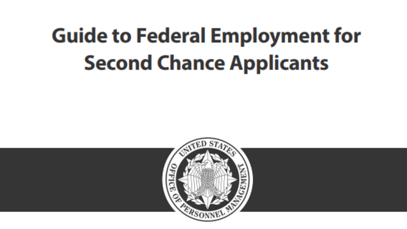 Guide to Federal Employment for Second Chance Applicants Cover