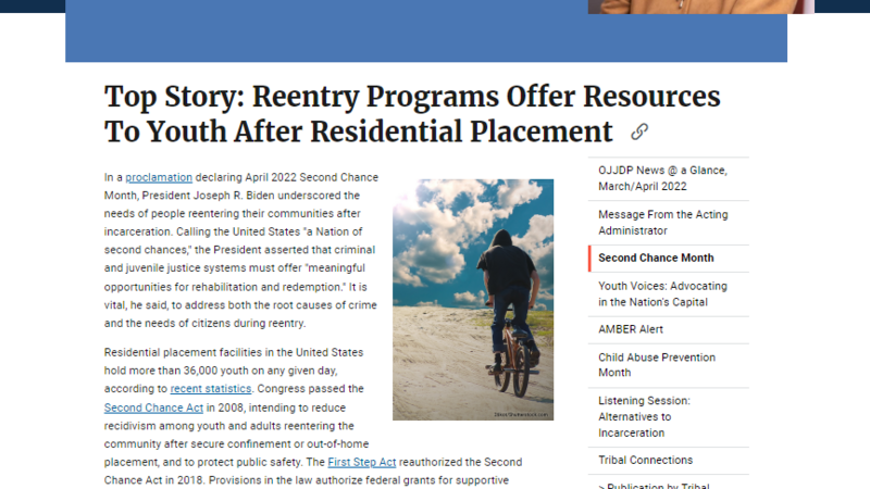 Top Story: Reentry Programs Offer Resources To Youth After Residential Placement Cover