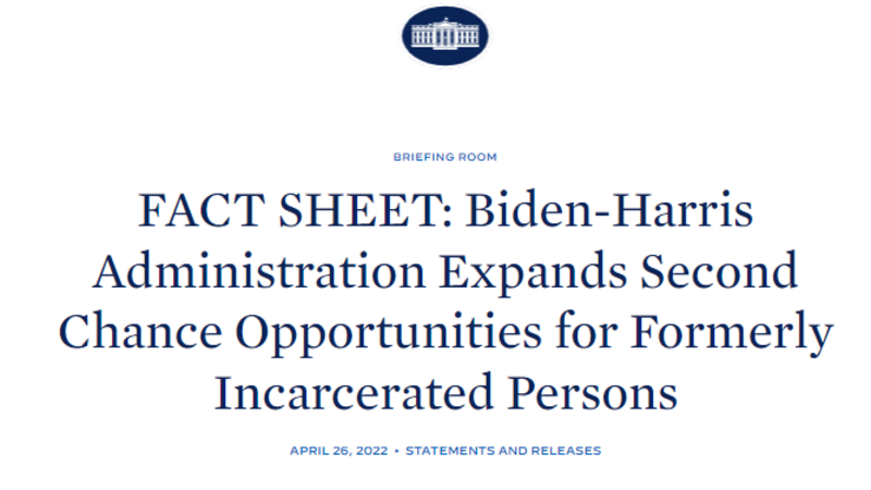 Biden-Harris 2022 Fact Sheet Cover