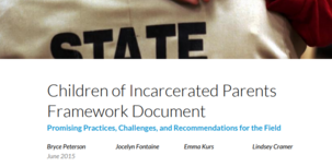 Children of Incarcerated Parents Framework Document Cover