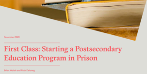 First Class: Starting a Postsecondary Education Program in Prison Cover