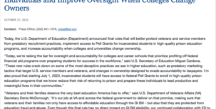 U.S. Department of Education final rules announcement