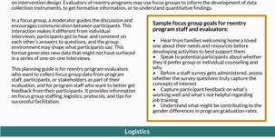 Infographic: Focus Group Guide for Reentry Program Evaluations 