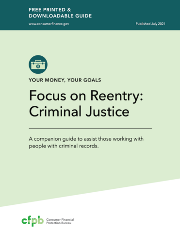 Focus on Reentry: Criminal Justice guide cover