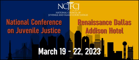 NCJFCJ National Conference on Juvenile Justice banner