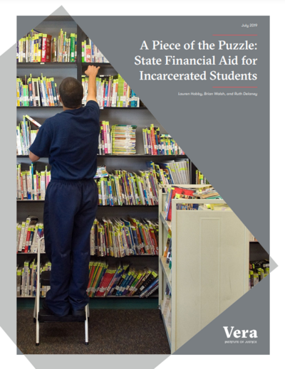 A Piece of the Puzzle: State Financial Aid for Incarcerated Students Cover