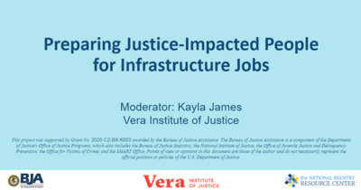 Preparing Justice-Impacted People For Infrastructure Jobs Cover