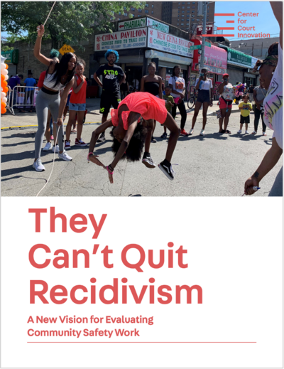 They Can't Quit Recidivism report cover