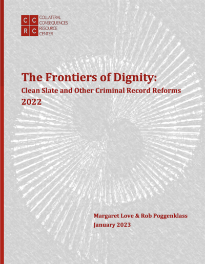 Frontiers of Dignity report cover