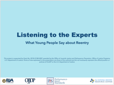 Listen to the Experts webinar slide