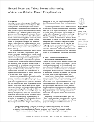 Beyond Totem and Taboo article cover