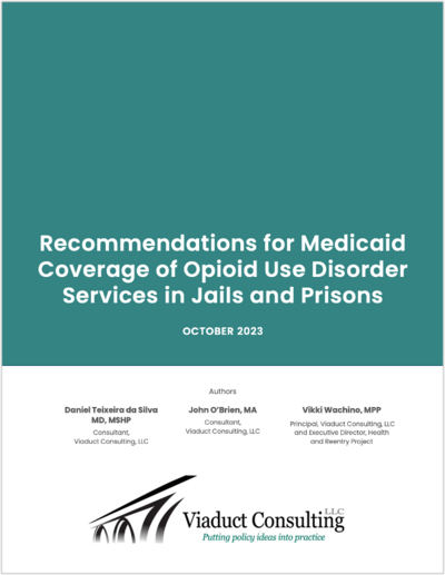 Recommendations for Medicaid Coverage of Opioid Use Disorder report cover