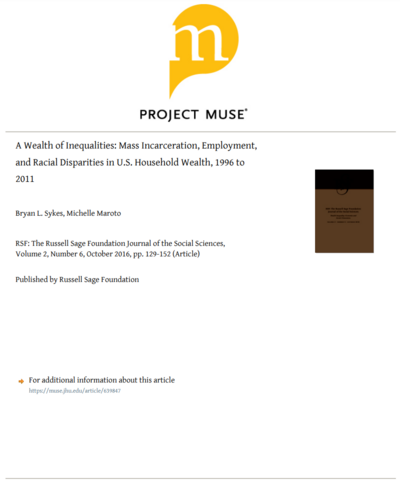 A Wealth of Inequalities Cover