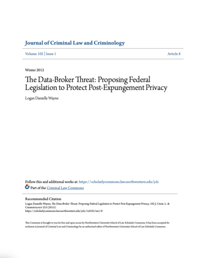 The Data-Broker Threat Cover