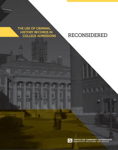 TheUseOfCriminalHistoryRecordsInCollegeAdmissionsCover