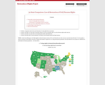 50-State Comparison: Loss & Restoration of Civil/Firearms Rights 