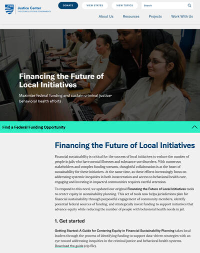 Financing the Future of Local Initiatives