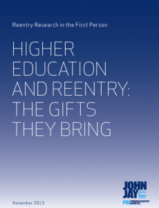 Higher Education and Reentry: The Gifts They Bring