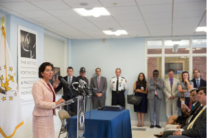 Gov. Raimondo signs Justice Reinvestment legislation in 2017, which prompted an overhaul of  Rhode Island's criminal justice system.